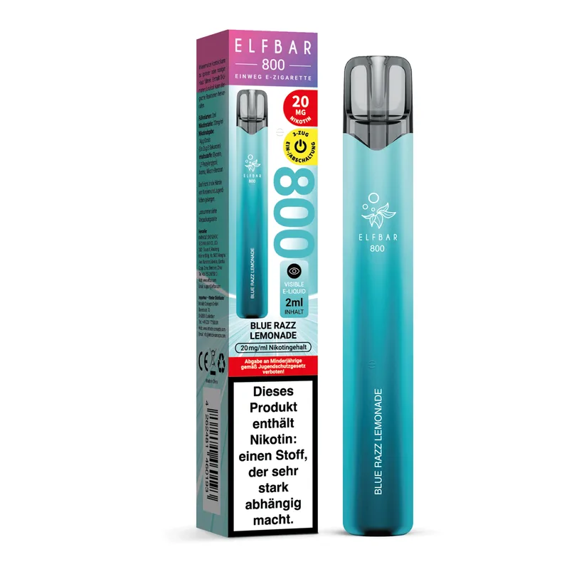 Elfbar 800 Einweg E-Shisha 20mg - Blue Razz Lemonade – Produktabbildung
