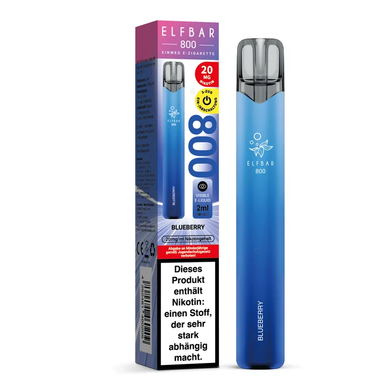 Elfbar 800 Einweg E-Shisha 20mg - Blueberry – Produktabbildung