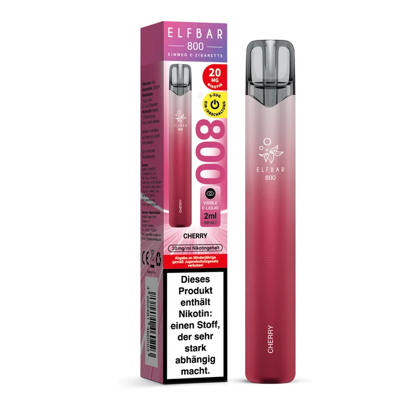 Elfbar 800 Einweg E-Shisha 20mg - Cherry – Produktabbildung