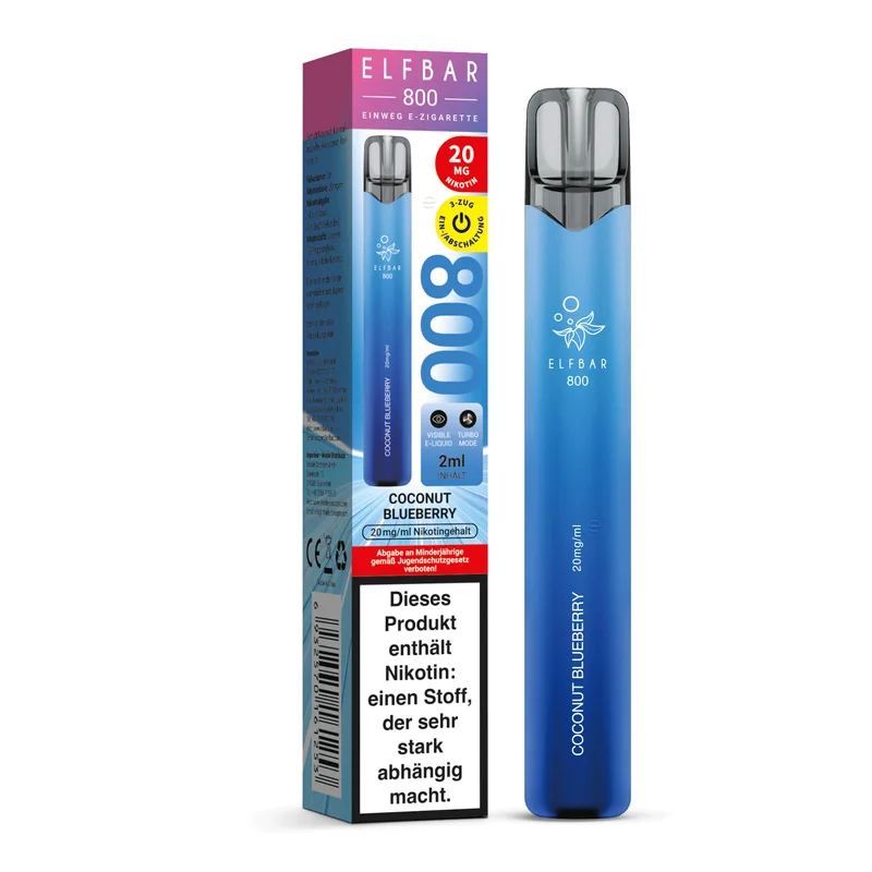 Elfbar 800 Einweg E-Shisha 20mg - Coconut Blueberry – Produktabbildung