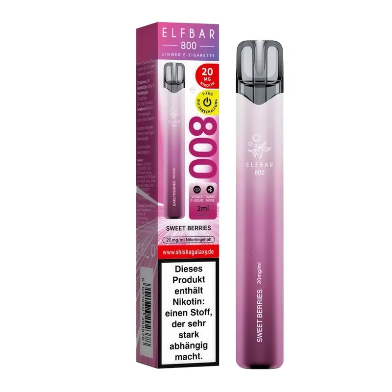 Elfbar 800 Einweg E-Shisha 20mg - Sweet Berries – Produktabbildung