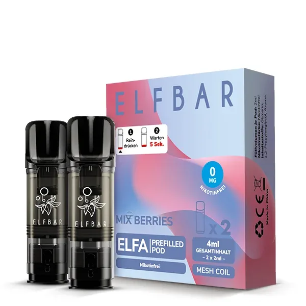 Elfbar ELFA Nikotinfrei POD (2stk) - Mix Berries – Produktabbildung