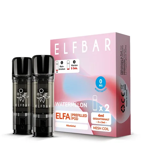Elfbar ELFA Nikotinfrei POD (2stk) - Watermelon – Produktabbildung