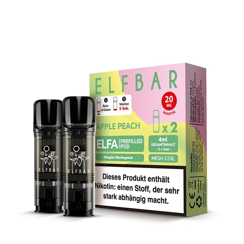 Elfbar ELFA POD (2stk) - Apple Peach 20mg – Produktabbildung