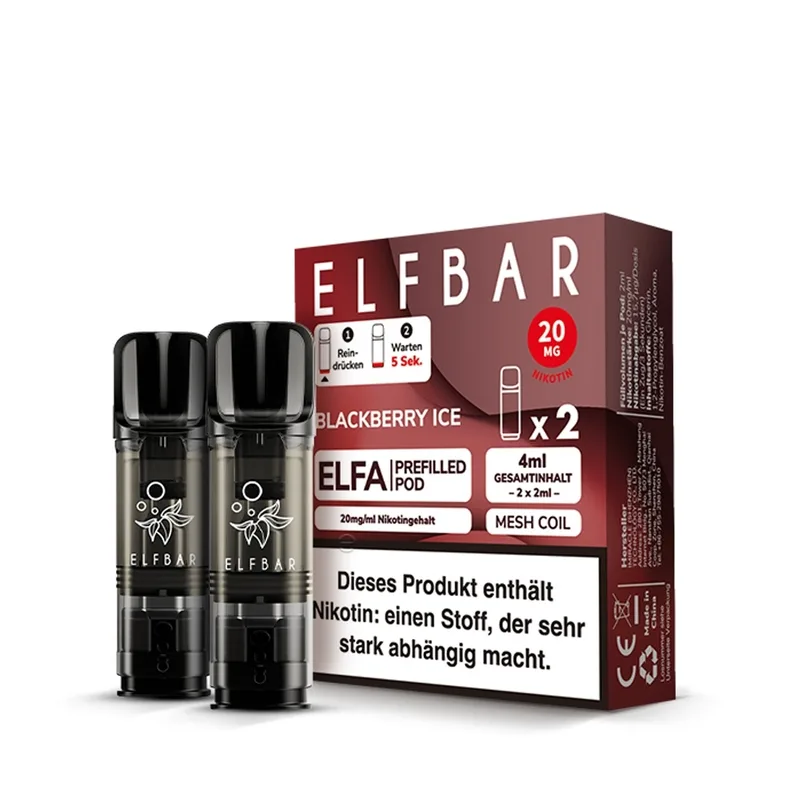 Elfbar ELFA POD (2stk) - Blackberry Ice 20mg – Produktabbildung