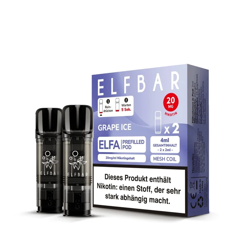 Elfbar ELFA POD (2stk) - Grape Ice 20mg – Produktabbildung