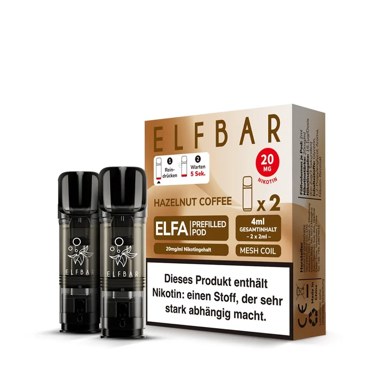 Elfbar ELFA POD (2stk) - Hazelnut Coffee 20mg – Produktabbildung