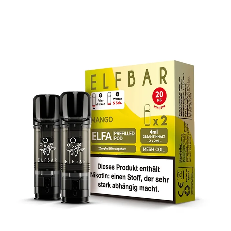 Elfbar ELFA POD (2stk) - Mango 20mg – Produktabbildung