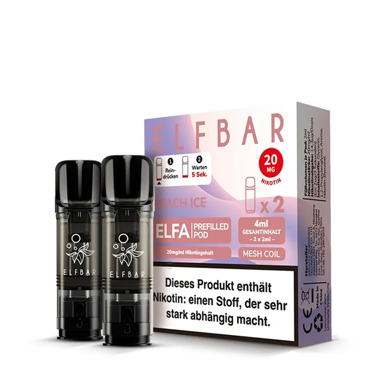 Elfbar ELFA POD (2stk) - Peach Ice 20mg – Produktabbildung