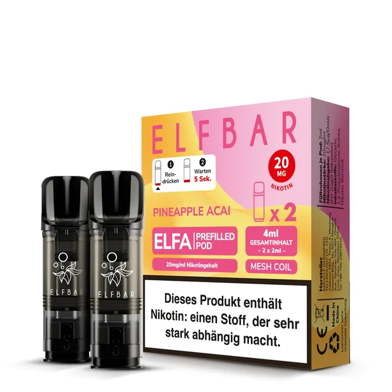 Elfbar ELFA POD (2stk) - Pineapple Acai 20mg – Produktabbildung