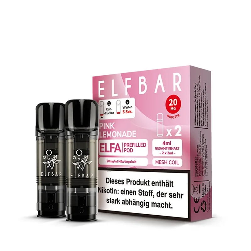 Elfbar ELFA POD (2stk) - Pink Lemonade 20mg – Produktabbildung