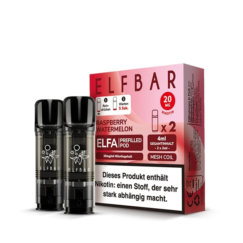 Elfbar ELFA POD (2stk) - Raspberry Watermelon 20mg – Produktabbildung