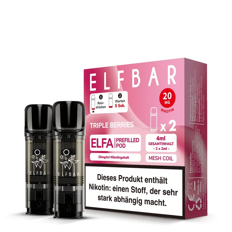 Elfbar ELFA POD (2stk) - Triple Berries 20mg – Produktabbildung