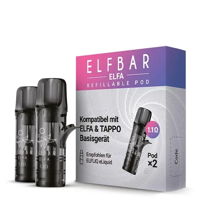 Elfbar ELFA POD Refillable (2stk) 1,1 Ohm – Produktabbildung
