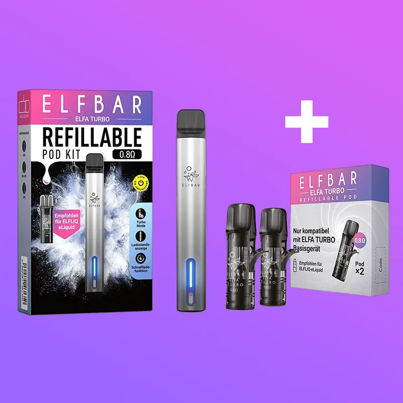 Elfbar ELFA Turbo Kit - Aurora Black - Bundle – Produktabbildung