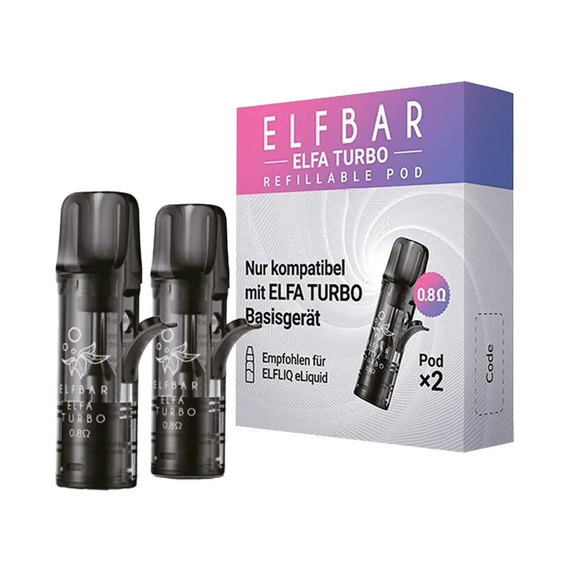 Elfbar ELFA Turbo POD Refillable (2stk) 0,8 Ohm – Produktabbildung