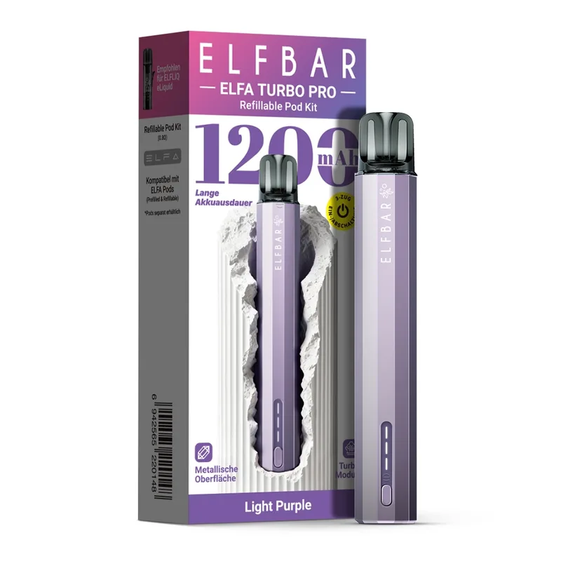 Elfbar ELFA Turbo Pro Kit - Light Purple – Produktabbildung