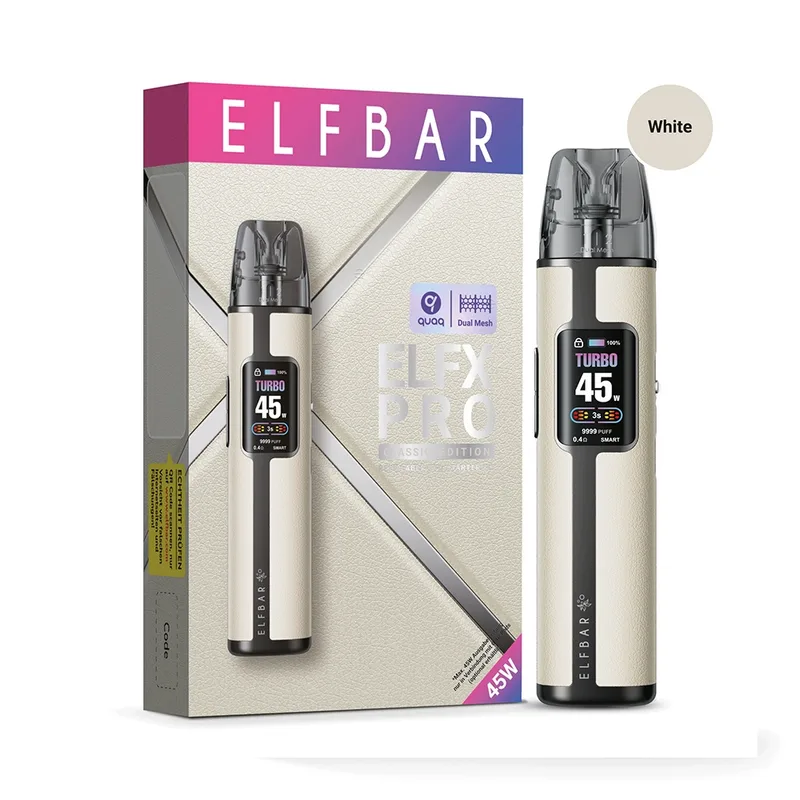 Elfbar ELFX PRO Refillable Kit - White – Produktabbildung