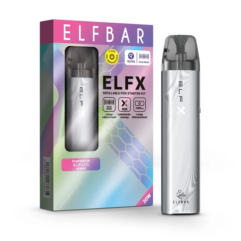Elfbar ELFX Refillable Kit - Silver – Produktabbildung