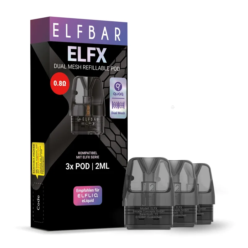 Elfbar ELFX - Refillable Pod - 0,8 Ohm (3stk) – Produktabbildung