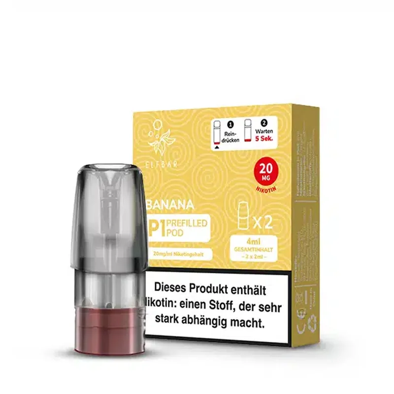 Elfbar Mate500 POD (2stk) - Banana 20mg – Produktabbildung