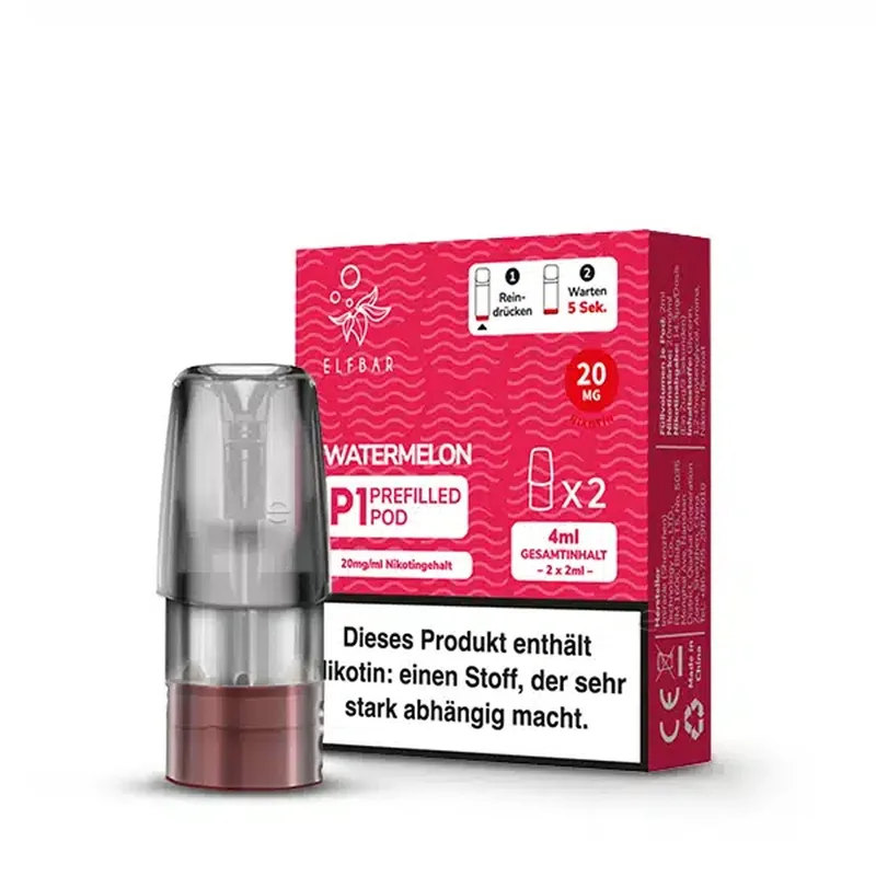 Elfbar Mate500 POD (2stk) - Watermelon 20mg – Produktabbildung