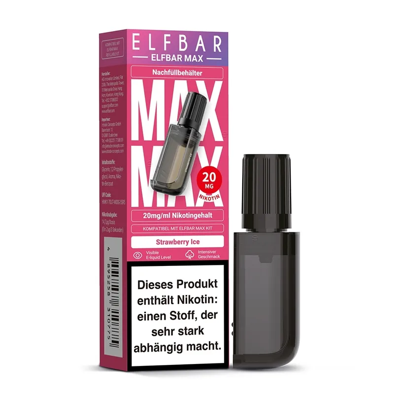Elfbar Max Pod - Strawberry Ice – Produktabbildung