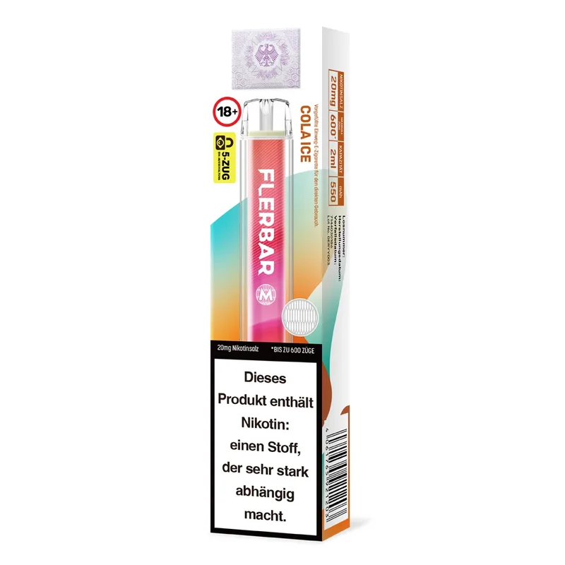 Flerbar M E-Shisha 600 - Cola Ice 20mg – Produktabbildung