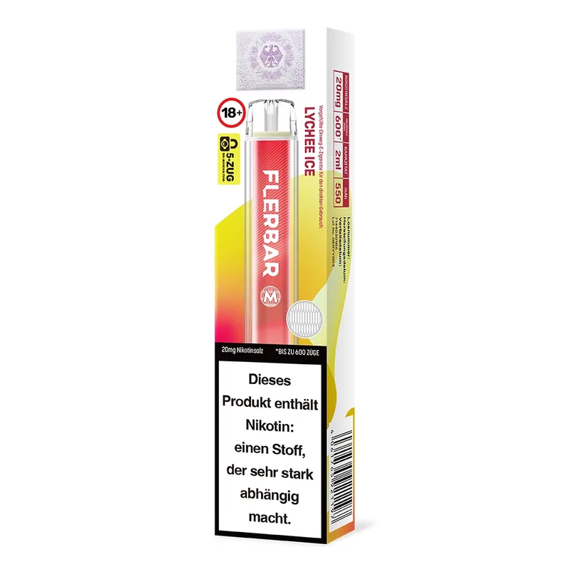 Flerbar M E-Shisha 600 - Lychee Ice 20mg – Produktabbildung