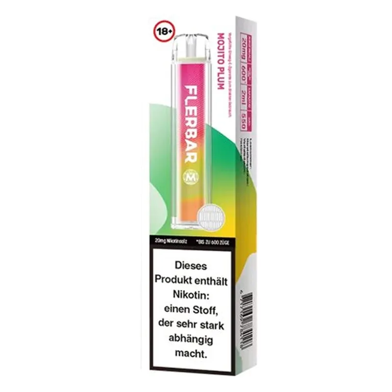 Flerbar M E-Shisha 600 - Mojito Plum 20mg – Produktabbildung