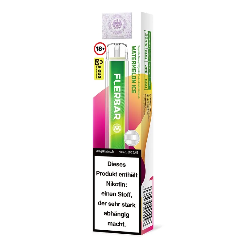 Flerbar M E-Shisha 600 - Watermelon Ice 20mg – Produktabbildung