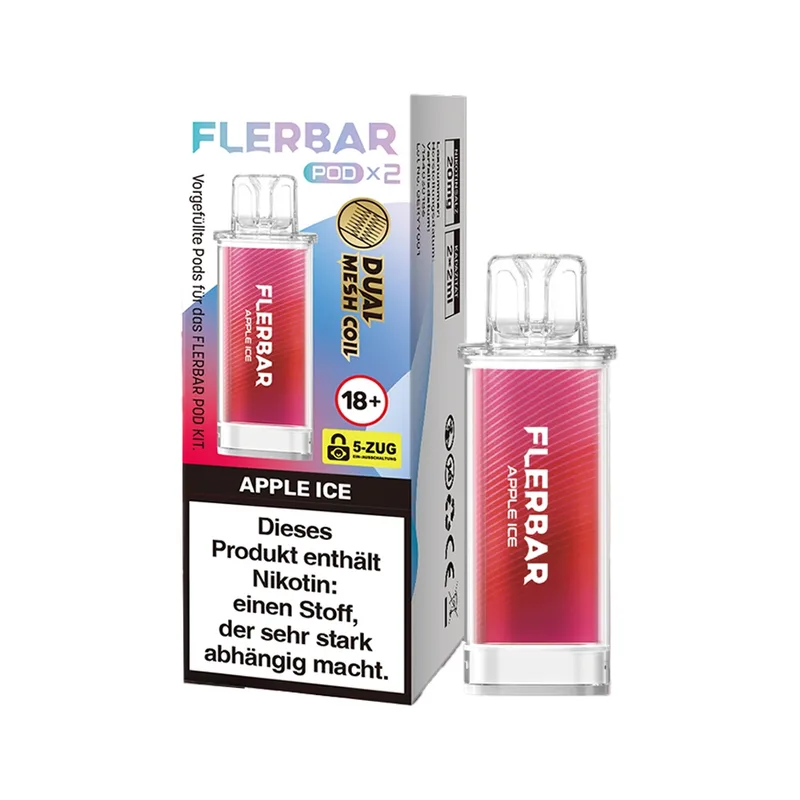 Flerbar POD (2stk) - Apple Ice 20mg – Produktabbildung