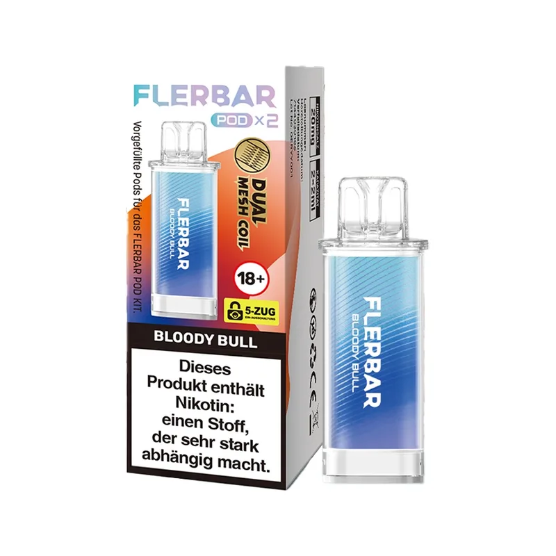 Flerbar POD (2stk) - Bloody Bull 20mg – Produktabbildung