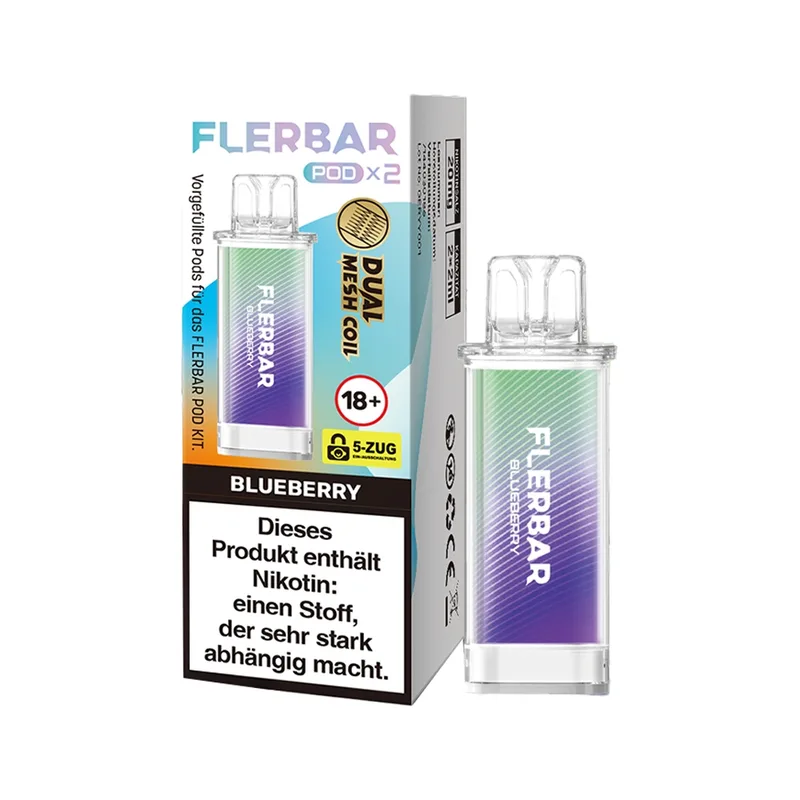 Flerbar POD (2stk) - Blueberry 20mg – Produktabbildung