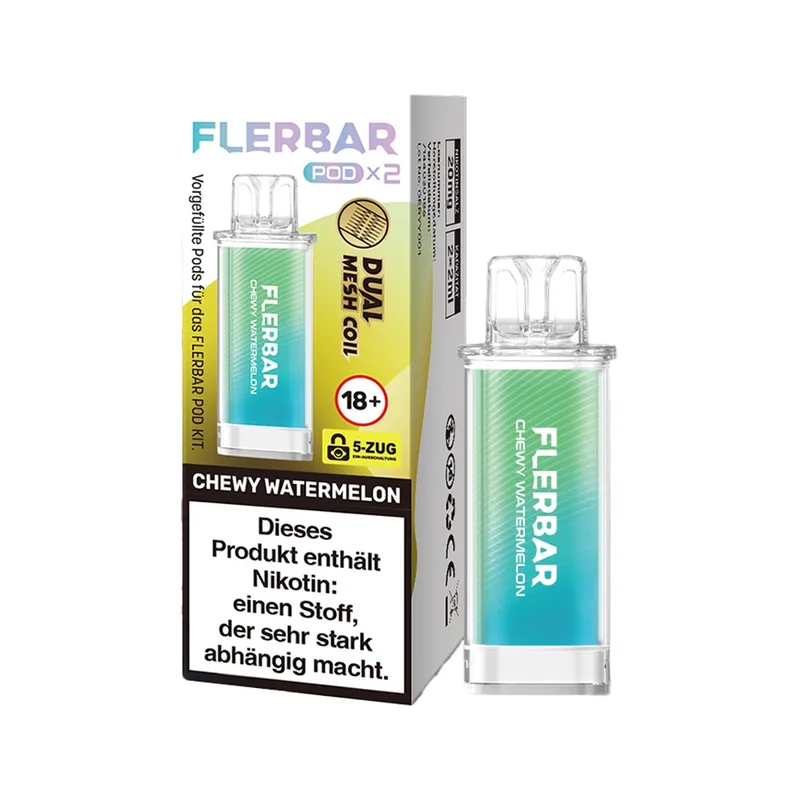 Flerbar POD (2stk) - Chewy Watermelon 20mg – Produktabbildung