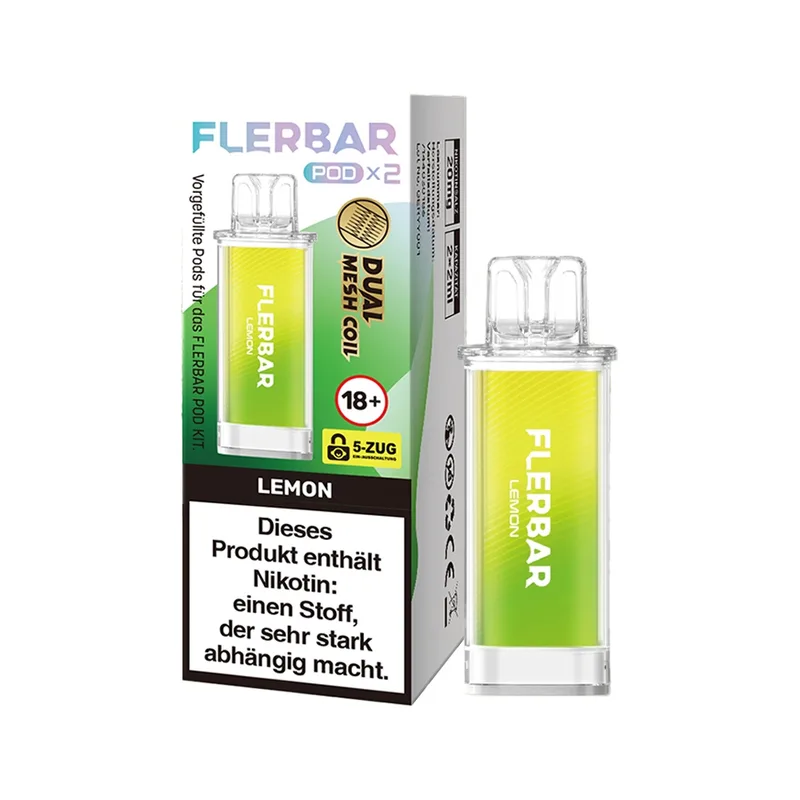 Flerbar POD (2stk) - Lemon 20mg – Produktabbildung