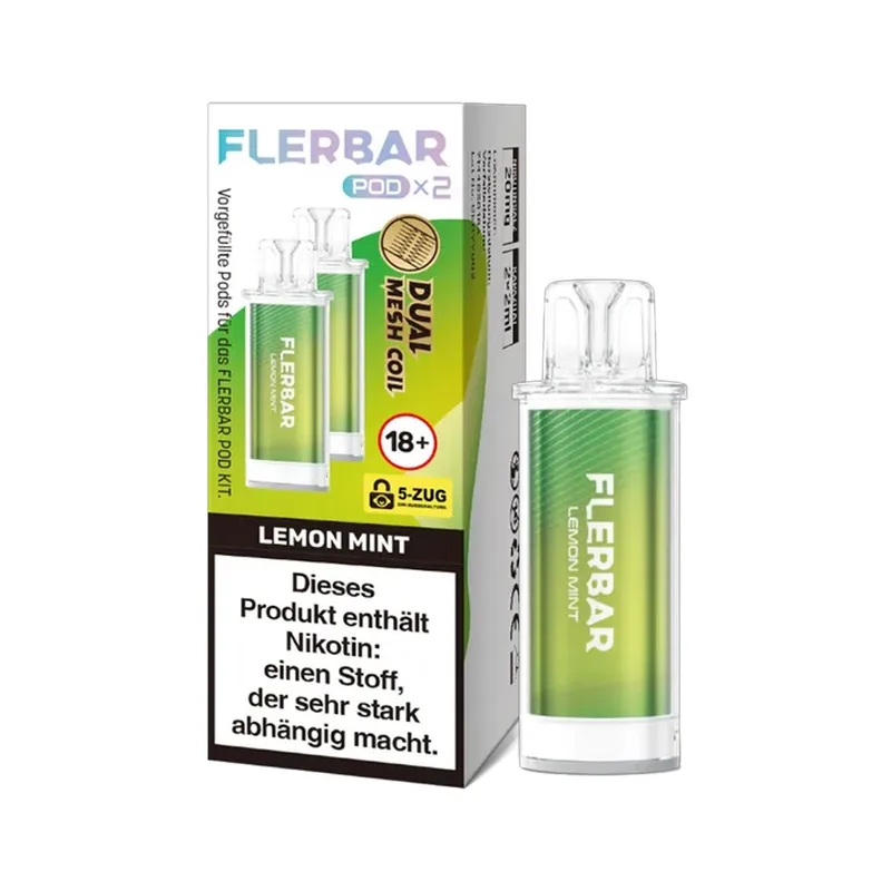 Flerbar POD (2stk) - Lemon Mint 20mg – Produktabbildung