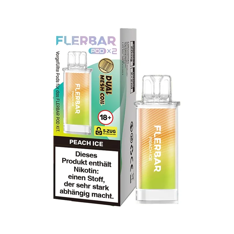 Flerbar POD (2stk) - Peach Ice 20mg – Produktabbildung