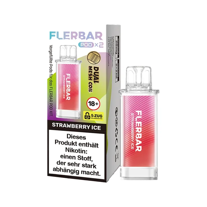 Flerbar POD (2stk) - Strawberry Ice 20mg – Produktabbildung