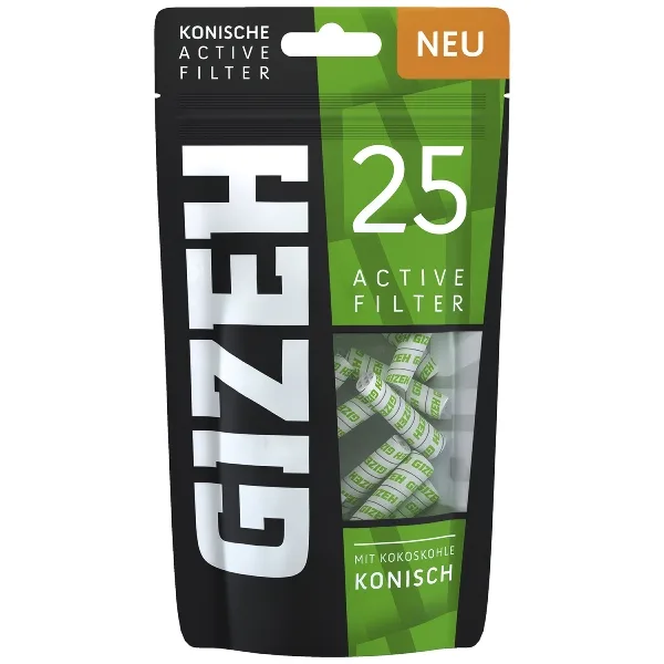 GIZEH Active Filter konisch 6x25 – Produktabbildung