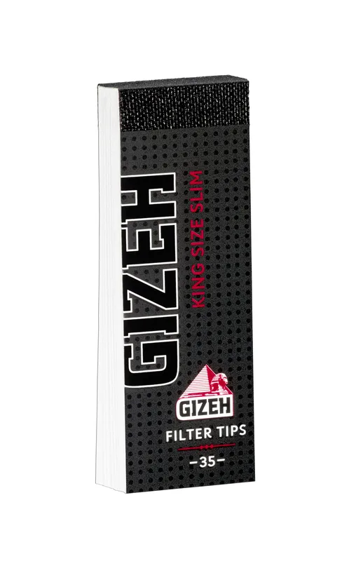GIZEH Black Filter Tips Slim 24x35 Blatt – Produktabbildung
