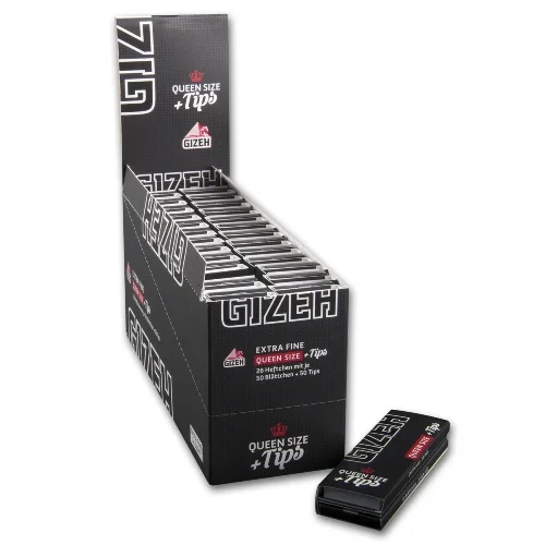 GIZEH Black Queen Size + Tips 26x34 – Produktabbildung