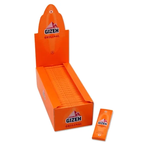 GIZEH gelb Zigarettenpapier 50x50 – Produktabbildung