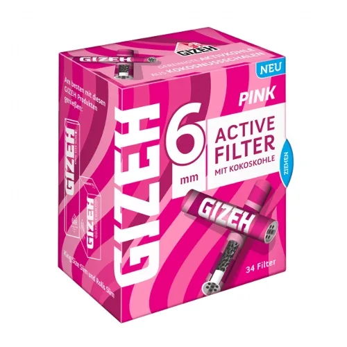 GIZEH Pink Activ Filter 6mm 10x34 – Produktabbildung