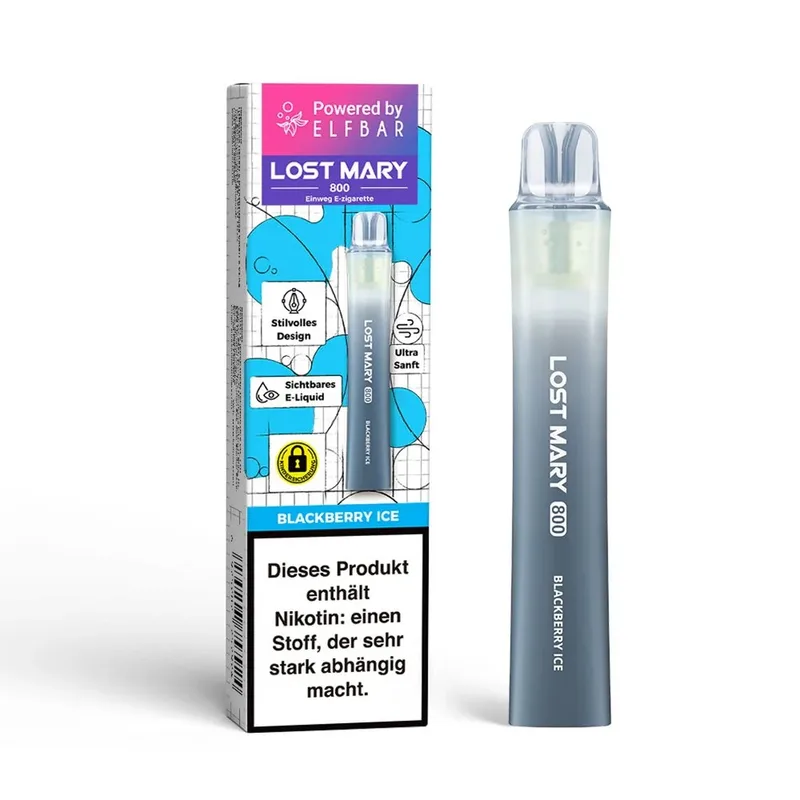 Lost Mary LM800 E-Shisha 20mg - Blackberry Ice – Produktabbildung