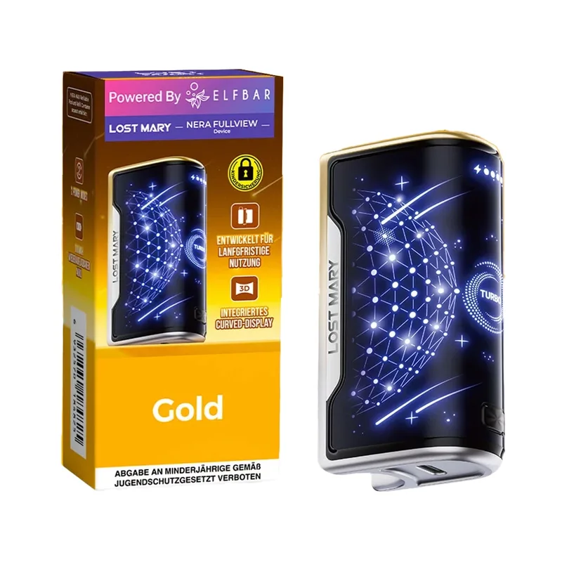 Lost Mary Nera Max 15K Basisgerät - Gold – Produktabbildung