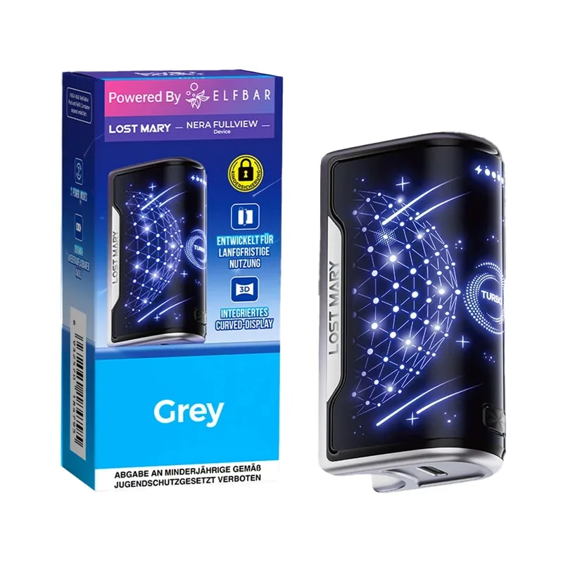 Lost Mary Nera Max 15K Basisgerät - Grau – Produktabbildung