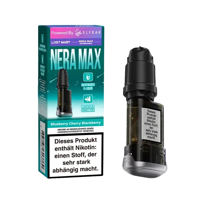 Lost Mary Nera Max 15K Pod Set - Blueberry Cherry Blackberry – Produktabbildung