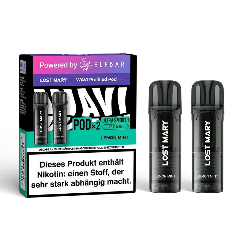 Lost Mary Wavi POD (2stk) - Lemon Mint – Produktabbildung