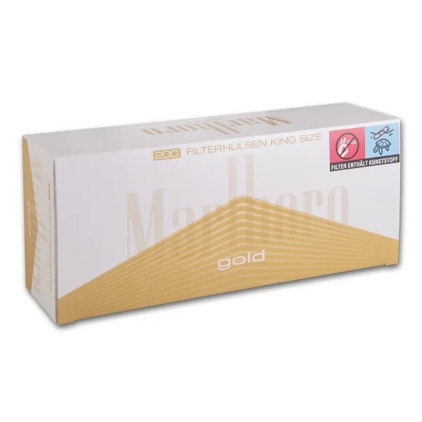 MARLBORO Gold Hülsen (5) 200 Stück Packung – Produktabbildung